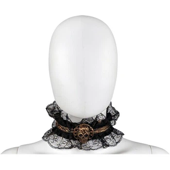 Комір жабо Піратка Steampunk SETA Decor 23-580BLK-BZ