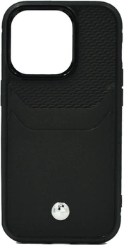 Etui plecki BMW Leather Card Slot do Apple iPhone 14 Pro Black (3666339066789)