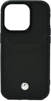 Панель BMW Leather Card Slot для Apple iPhone 14 Pro Чорний (3666339066789)