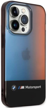 Etui plecki BMW Half Tricolor do Apple iPhone 14 Pro Max Black (3666339067670)