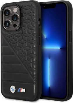 Панель BMW Bi Pattern для Apple iPhone 14 Pro Max Чорний (3666339067151)