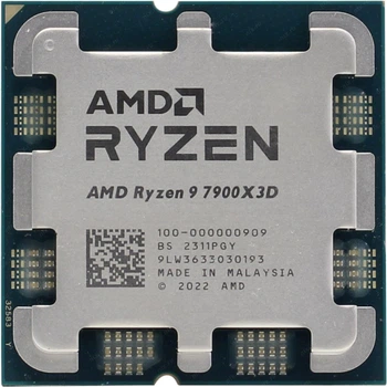 Процесор AMD Ryzen 9 7900X3D (100-000000909) (Socket AM5, 24T, 5.6 ГГц, Tray)