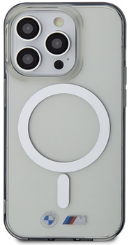 Панель BMW Silver Ring MagSafe для Apple iPhone 14 Pro Transparent (3666339122362)