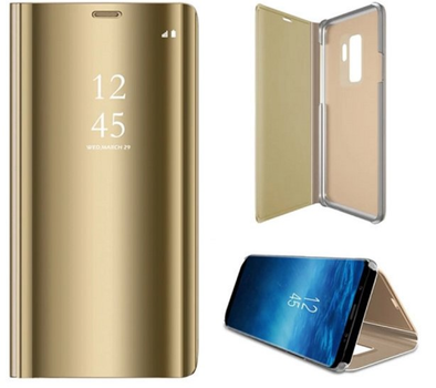 Etui z klapką Anomaly Clear View do Samsung Galaxy A12/M12 Gold (5903919064154)