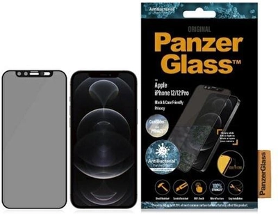 Захисне скло Panzer Glass E2E Microfracture для Apple iPhone 12 /12 Pro конфіденційне
