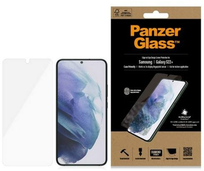Захисне скло Panzer Glass E2E Microfracture для Samsung Galaxy S22+ SM-G906 антибактеріальне