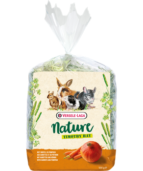 Сено для гризунів Versele-Laga Nature Timothy Hay з морквою та гарбузом 500 г