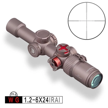Приціл Discovery Optics WG 1.2-6X24IRAI 25.4 мм