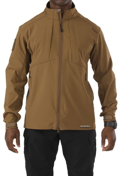 Куртка тактична для штормової погоди 5.11 Tactical Sierra Softshell 78005 M Battle Brown (2000980359257)