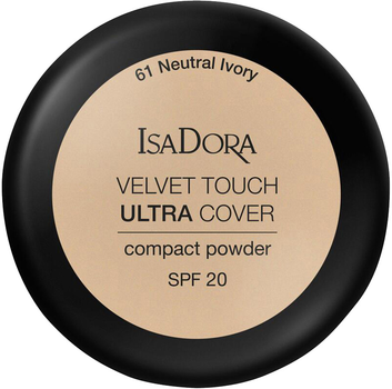 Пудра IsaDora Velvet Touch Ultra Cover Compact компактна SPF20 61 Neutral Ivory 7.5 г (7317852149454)