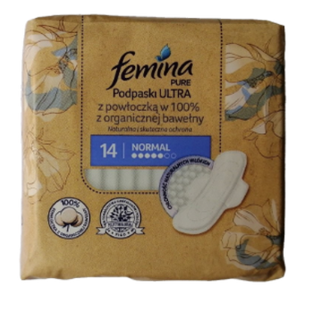 Гігієнічні прокладки Femina ULTRA PURE, 14 шт
