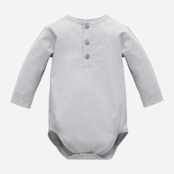 Body dla dzieci Pinokio Charlie Longsleeve Polo Bodysuit 92 cm Grey (5901033293467)