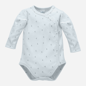 Body dla dzieci Pinokio Hello Buttoned Longsleeve Bodysuit 50 cm Blue (5901033291135)