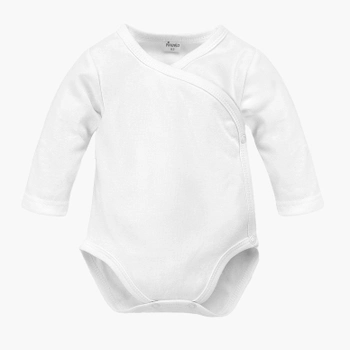 Боді для малюка Pinokio Lovely Day White Wrapped Body LS 44 см White (5901033312007)