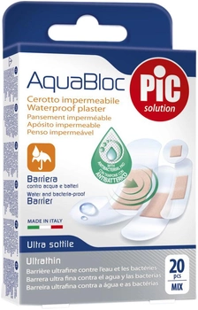 Пластыри Pic Aquabloc с бактерицидной круглой клейкой повязкой 22.5 мм 20 шт (28003670822271)