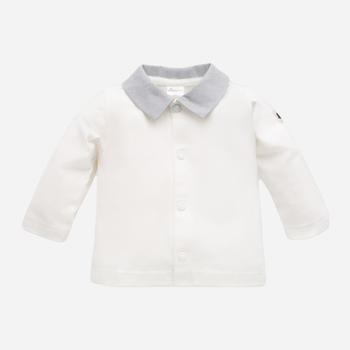 Дитяча сорочка для хлопчика Pinokio Charlie Baby Jacket 56 см Ecru (5901033292897)