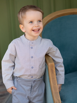 Koszula dziecięca Pinokio Charlie Shirt 110 cm Grey (5901033293436)