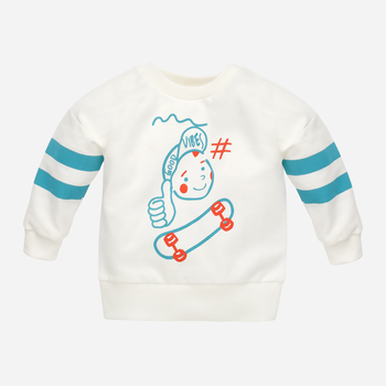 Дитячий світшот для хлопчика Pinokio Orange Flip Sweatshirt 98 см Екрю (5901033307096)