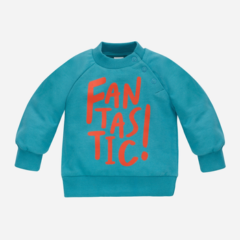 Bluza bez kaptura chłopięca Pinokio Orange Flip Sweatshirt 74-76 cm Turkusowa (5901033307157)