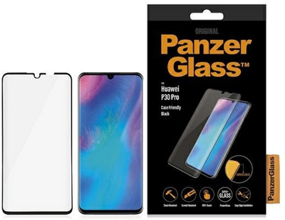 Захисне скло PanzerGlass Curved Super+ для Huawei P30 Pro Чорне (5711724053368)