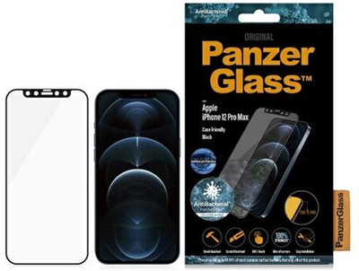 Szkło ochronne PanzerGlass E2E Anti-Bluelight do Apple iPhone 12 Pro Max 6.7" antymikrobowe Black (5711724027246)