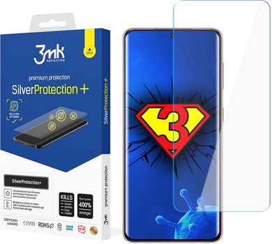 Folia ochronna 3MK SilverProtection+ do Samsung Galaxy S21 FE antymikrobowa (5903108412872)