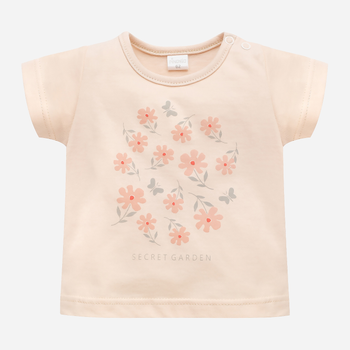 Koszulka dziecięca dla dziewczynki Pinokio Summer Garden 80 cm Beżowa (5901033300264)
