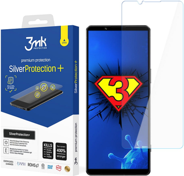 Захисна плівка 3MK SilverProtection+ для Sony Xperia 1 IV антибактеріальна (5903108477154)