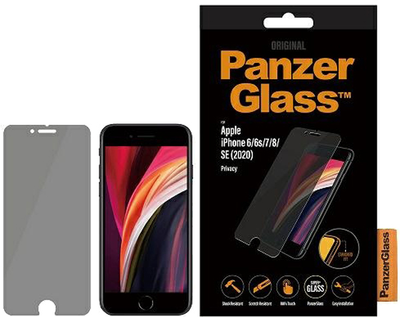 Захисне скло Panzer Glass Standard Super+ Privacy для Apple iPhone 6/6s/7/8/SE 2020/SE 2022 (5711724126840)