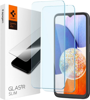 Szkło hartowane Spigen Slim do Samsung Galaxy A14 4G/5G 2 szt (8809896743266)