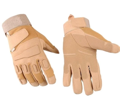 Перчатки защитные полнопалые на липучке FQ16S003 Песочный XL (16293) Kali