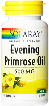 Kwasy tłuszczowe Solaray Evening Primrose Oil 90 perlas (76280008364)