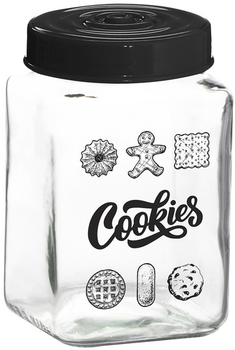 Банка Herevin Cookies квадратная 1.5 л (149015-001)