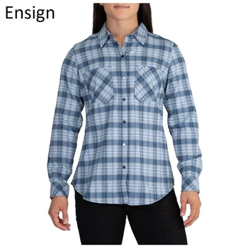 Женская тактическая фланелевая рубашка 5.11 HANNA FLANNEL 62391 Small, Ensign Blue Plaid