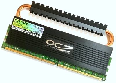 Игровая оперативная память OCZ Reaper DDR2 2Gb 1066MHz 8500U 2R8 CL5 2.2В (OCZ2RPR10664GK) Б/У