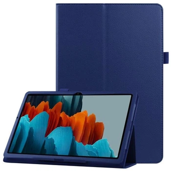 Чехол Deexe Folder Style для Samsung Galaxy Tab S7 Plus (T970/975) / S8 Plus (T800/806) - Dark Blue