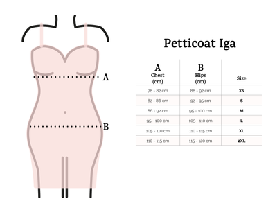 Koszula nocna DKaren Slip Iga XS Powder (5901780652043)