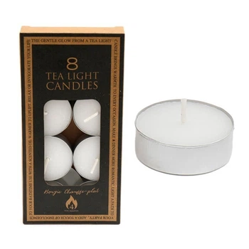 Упаковка 4-часовых чайных свечей без запаха Pack of 4-Hour Unscented Tealight Candles 8 свечек