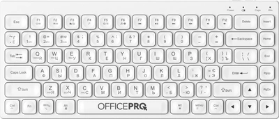 Клавиатура беспроводная OfficePro SK955W Wireless/Bluetooth White (SK955W)