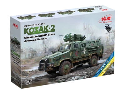 Збірна модель Український бронеавтомобіль класу MRAP "Козак-2" масштаб 1:35 ICM (35014)