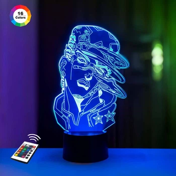 Ночник-светильник 3D "Джотаро Куджо 2" 23х14 см 3DTOYSLAMP (2000002624868)