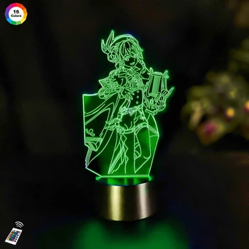 Ночник-светильник 3D GENSHIN IMPACT "Венти" 26х12 см 3DTOYSLAMP (2000002618119)