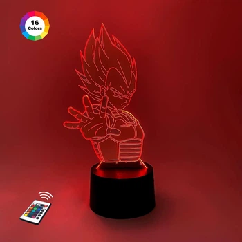 Ночник-светильник 3D "Вегета 2" 25х11 см 3DTOYSLAMP (2000002623328)