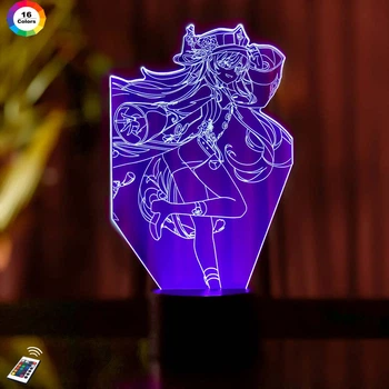 Ночник-светильник 3D GENSHIN IMPACT "Ху Тао" 3DTOYSLAMP 26х14 см 000262019