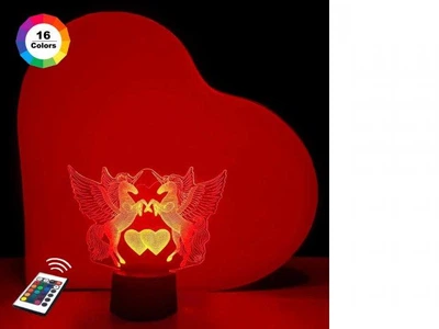 Ночник-светильник 3D "Влюбленные пегасы" 19х20 см 3DTOYSLAMP (2000002619734)
