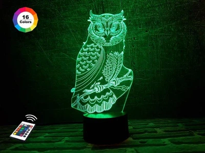 Ночник-светильник 3D "Сова 3" 25х12 см 3DTOYSLAMP (2000002620723)