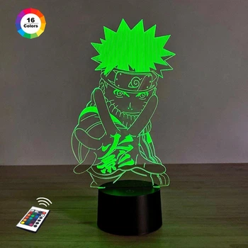 Ночник-светильник 3D "Наруто" 25х15 см 3DTOYSLAMP (2000002625025)