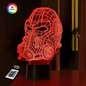 Нічник-світильник 3D "Череп 10" 3DTOYSLAMP 15х26 см 000262120