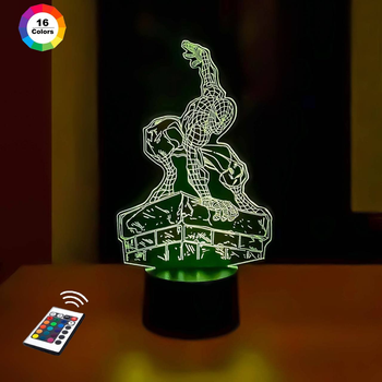 3D ночник-светильник "Человек-Паук 3" 3DTOYSLAMP 24х14 см (osv0001188)