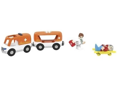 Набір машинок (Швидка допомога) для дерев'яної залізниці Playtive Junior 2022